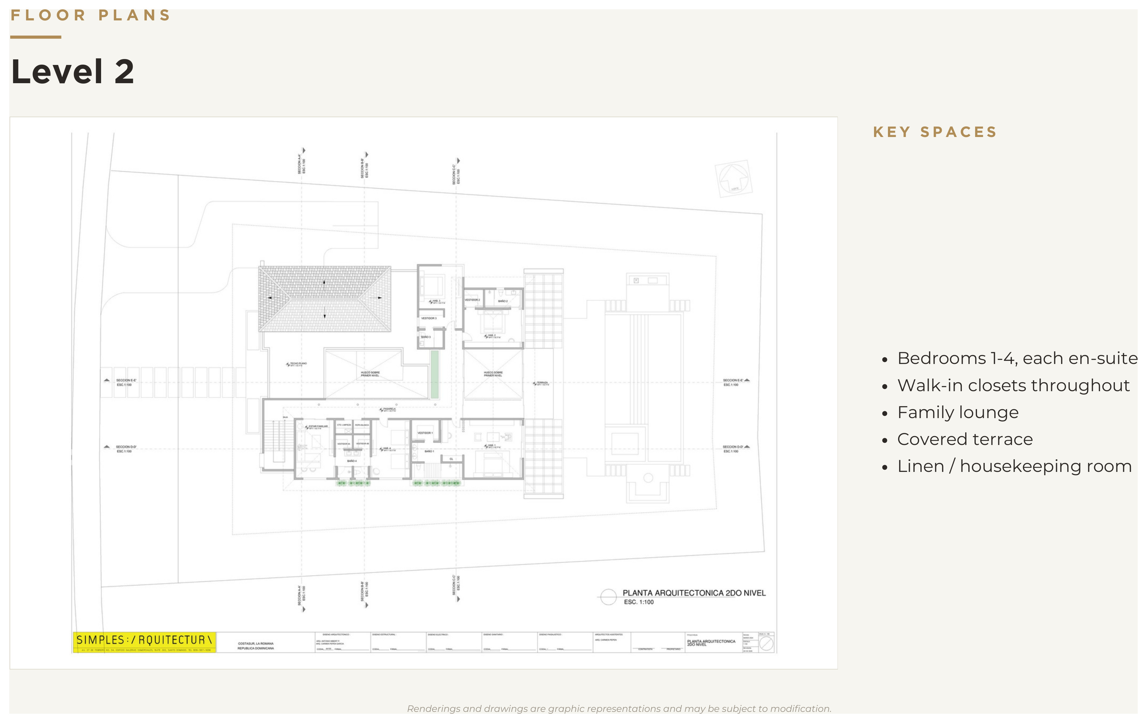 Dye Fore 65 Level 2 architectural floor plan